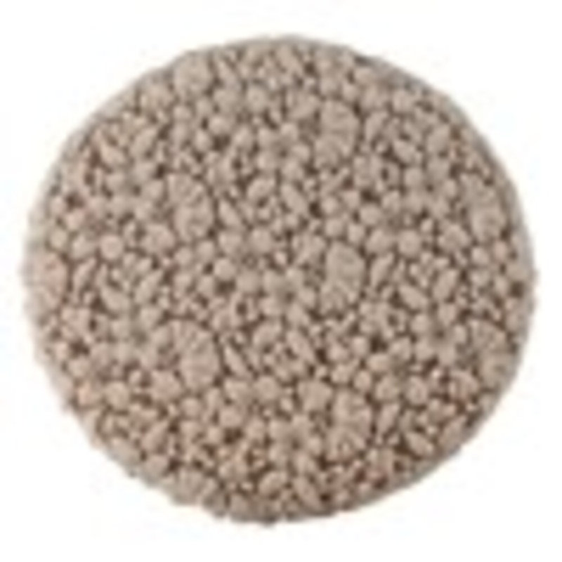 Round Ottoman, Elise Linen