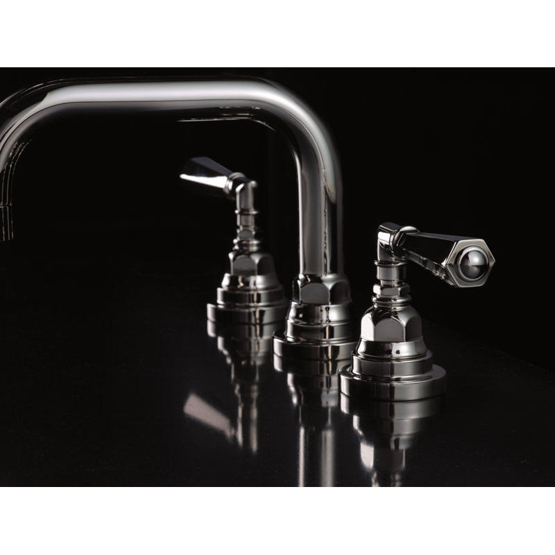 San Giovanni Widespread Lavatory Faucet with U-Spout, Polished Nickel