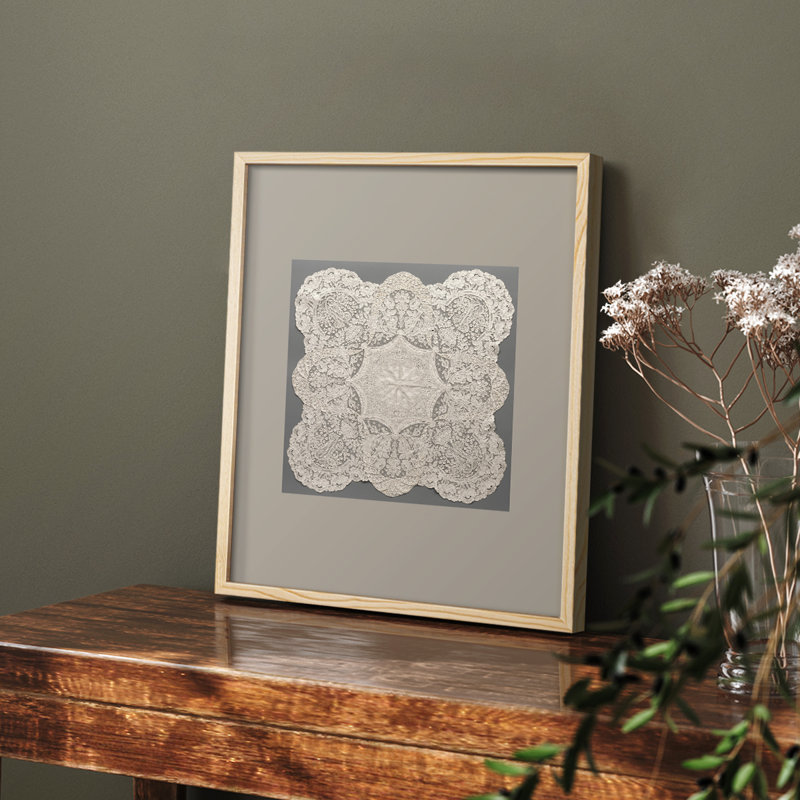 «Vintage Abstract Print Lxxxi» sur, H 10 po x l 8 po, Naturel