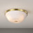Royale - 3 Light Flush Mount - Finish - Ribbed White Glass-1058480583