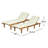 Eugenio Solid Acacia Wood Outdoor Chaise Lounge with Cushion-582216348-739879687