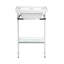 Wyatt Console Table with Glass Shelf-60946132
