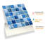 Carreau de mosaïque pelez et collez en aluminium 107 po x 24 po-68770811