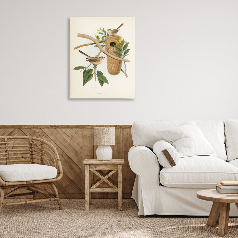  Art mural rétro, "Bird House Study" par Tina Higgins Designs, Inc., H 40 po x l 30 po