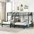 Metal Twin Over Twin & Twin Bunk Bed-1715767249