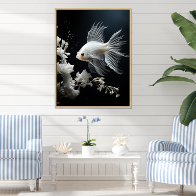 Coral Butterflyfish Aquamarine Adventure I, reproduction d'art sur toile
