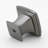 1 1/4" Length Square Knob-98189338