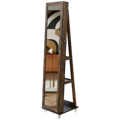Armoire à bijoux pivotante à 360 ° Fashion