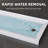 60'' W x 32'' D Alcove Acrylic Shower Base White Single Threshold Rectangular Shower Tray with Drain Cover-104430623