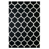 Worner Moroccan Area Rug in Black