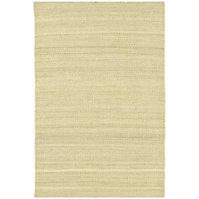 Tapis beige en jute / sisal tissé à plat à la main Bardette