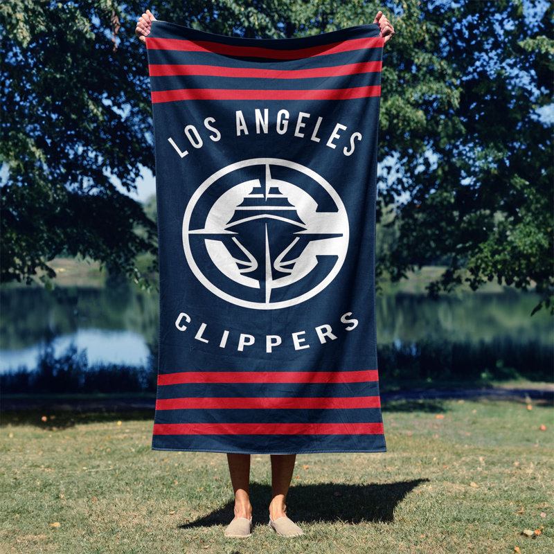 Serviette de plage NBA Stripes, Clippers de Los Angeles
