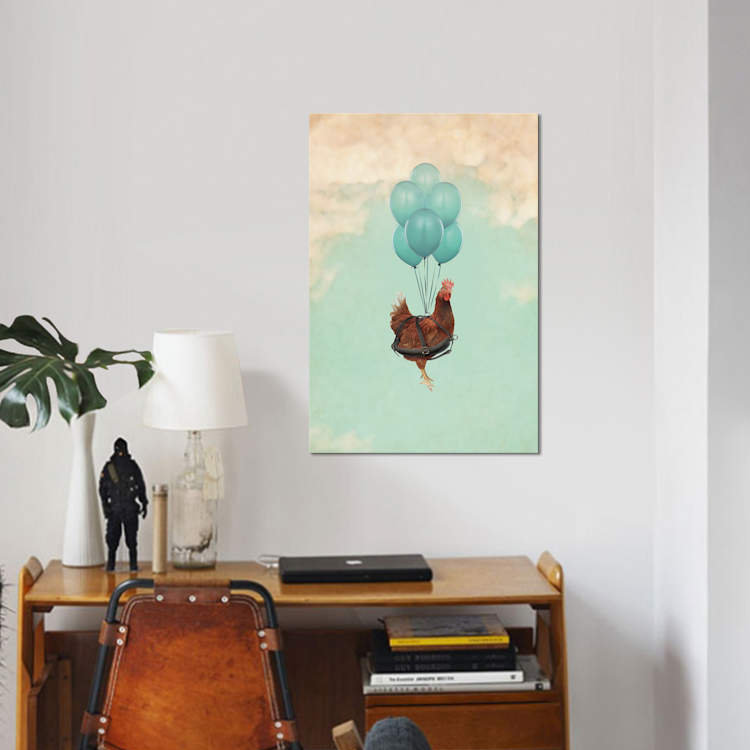 Reproduction d'art graphique sur toile, H 18 po x l 12 po x P 1,5 po, Toile tendue, Pas de tapis