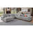 Errett Upholstered Corner Sectional with Storage & Cup Holder Console, 5 Throw Pillows-456439193