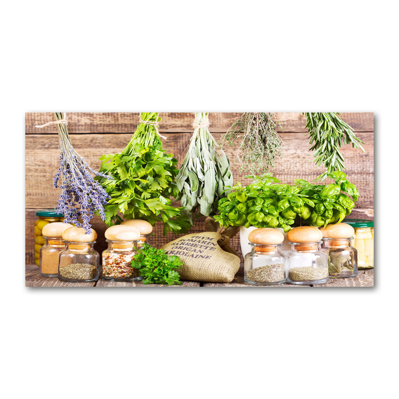 Herbs On A String - Wrapped Canvas Print