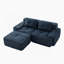 Canapé modulaire en forme de L de 82 pouces, tissu velours côtelé, assise profonde, repose-pieds mobile, sans assemblage, conception antidérapante-1276013601-1276013603