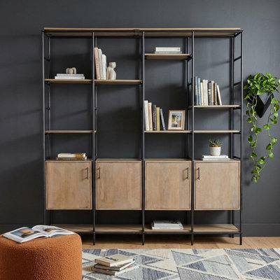 Étagère à livres H 82 po x l 90 po Zona