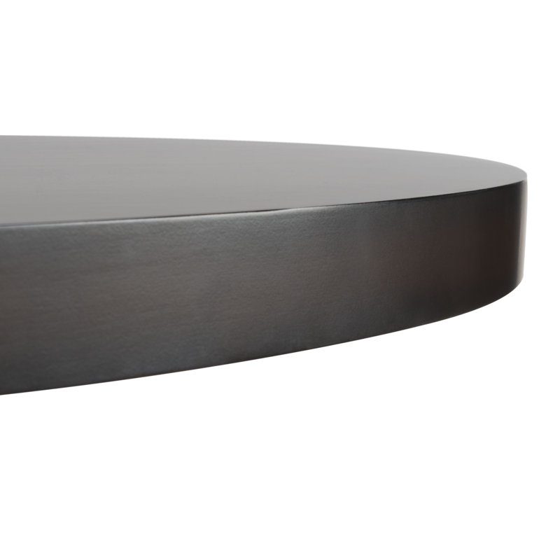 Luis Round Dark Brown Solid Wood Dining Table
