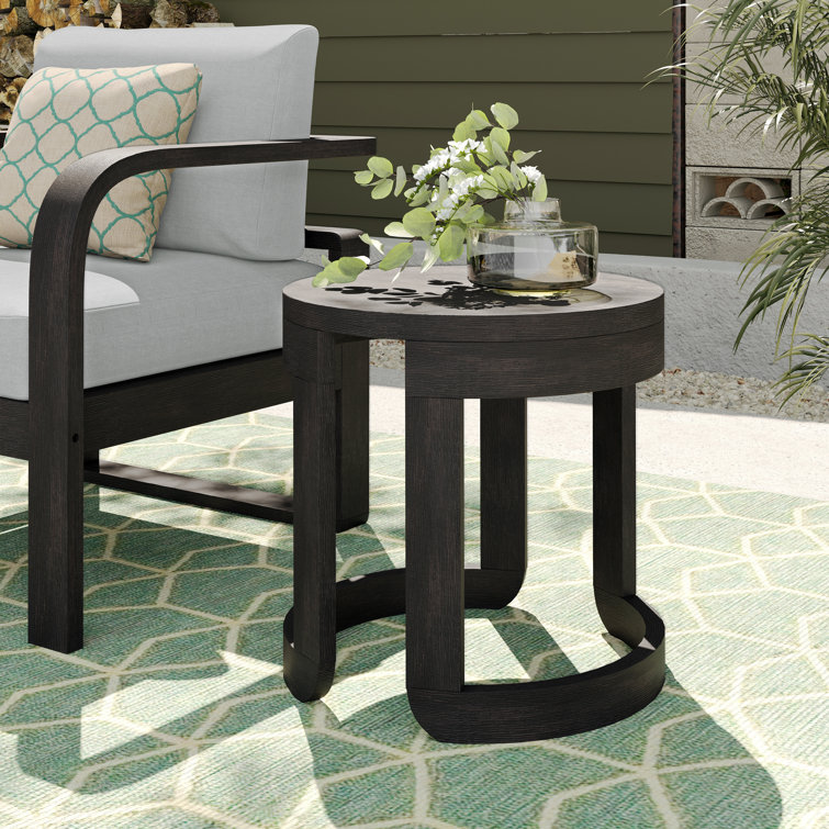 Dutton Round Acacia Outdoor Side Table