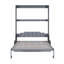 Grand lit escamotable mural avec coussin, gris-115380608-115380614