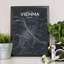 Vienna City Map - Unframed Graphic Art Print on Paper-483574358-483574365