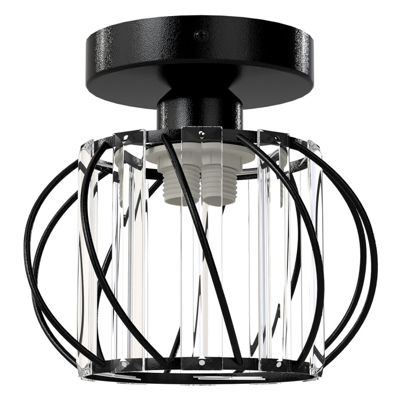Semi Flush Mount, Black