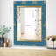 Bleu et or - Miroir moderne - Miroir mural-138570212
