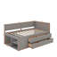 Lit de jour simple avec tiroirs et tablettes-813315601