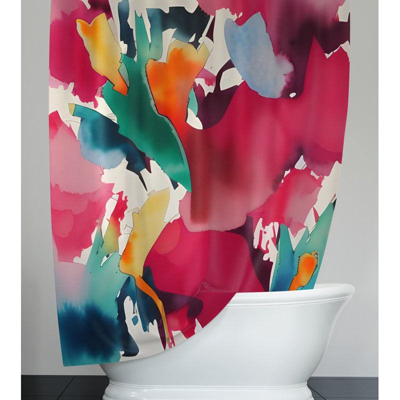 Cotney Abstract Shower Curtain, 83" H x 70" W