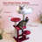 Cat Tree, 37.4-Inch Cat Tower with Plush Cozy Perch for Indoor Cats, Sturdy Tower with Fully Sisal-Wrapped Columns and Plush Toy Ball for Kitty Play, Red