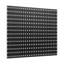 Ensemble de panneau perforé combiné, panneau perforé en plastique 28 x 28 cm, 4 panneaux, ensemble d'organisation murale avec accessoires, noir-89240561