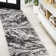 Horfield Marbled Abstract Black/Ivory Rug