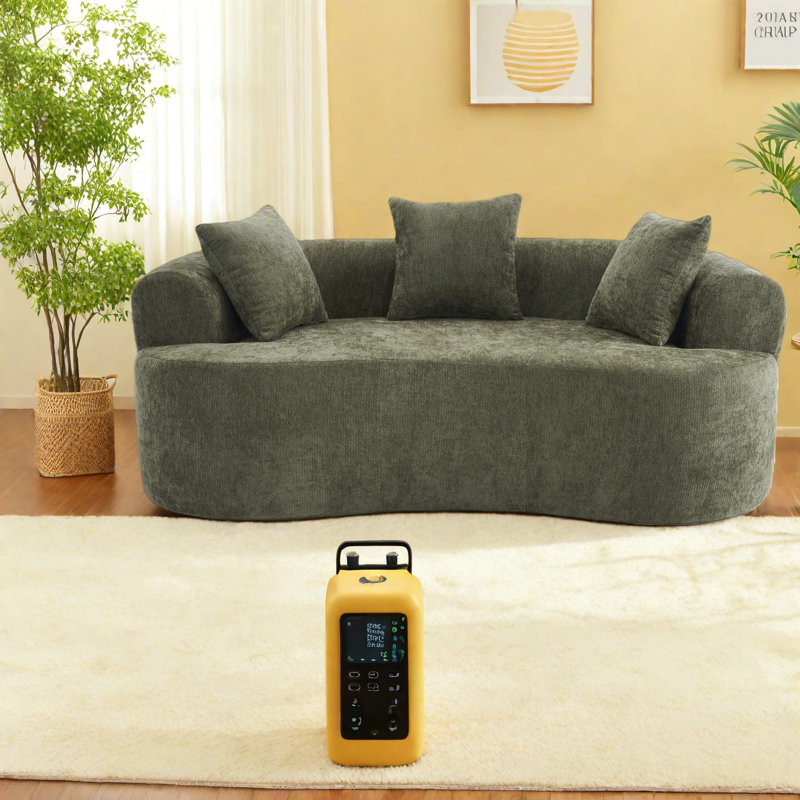 Causeuse à compression en chenille 66,93 po