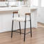 Devane Upholstered Counter Stool With Armrest-123161722
