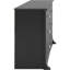 Commode 6 tiroirs traditionnelle pour chambre à coucher, commode fonctionnelle 17,5 po x l 48 po x H 29 po, noir, BDC-4829