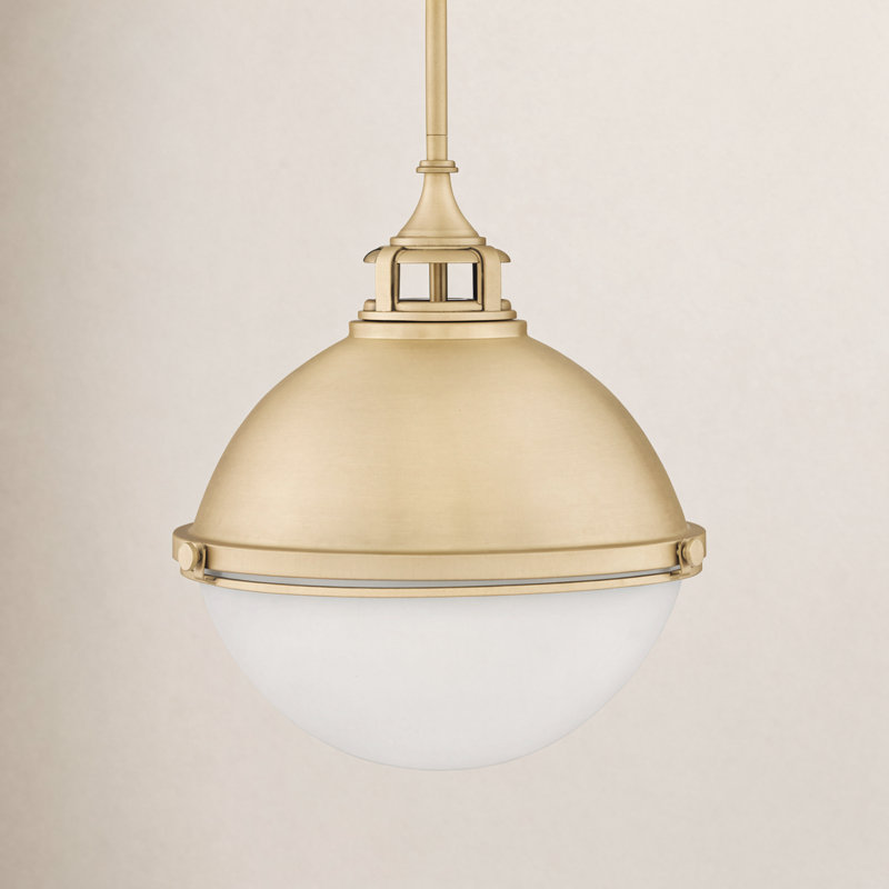 Kyoto 2-Light Chandelier, 19.75" H x 18" W x 18" D, Satin Brass