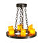 Rustic Lodge 6 - Light Chandelier