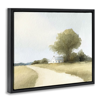 Cadre flottant Farmhouse Road, par Leah Straatsma