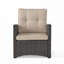 Fauteuil club d'extérieur en rotin