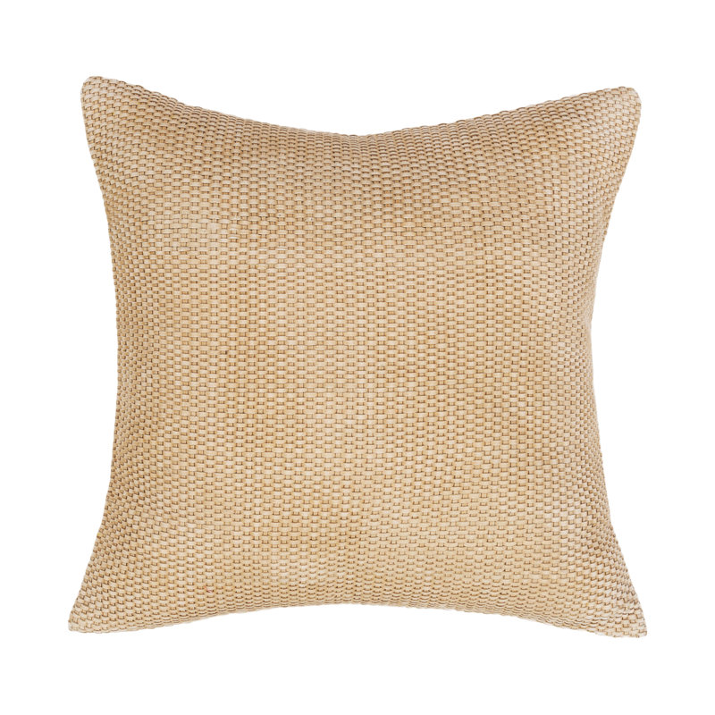 Bassinet Square Indoor/Outdoor Pillow Cover & Insert, Tan