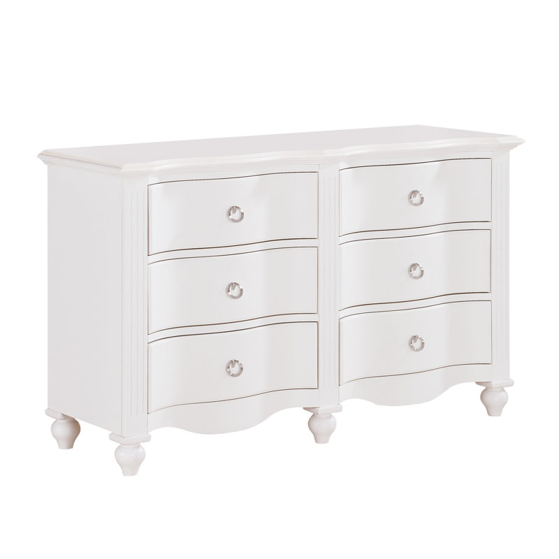 Keion 6-drawer Dresser, White