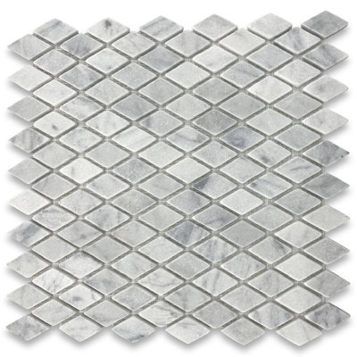 12" x 12" Marble Grid Mosaic Wall & Floor Tile