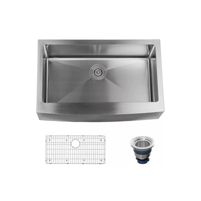 Miseno 20.75'' W Single Bowl Stainless Steel Farmhouse Kitchen Sink