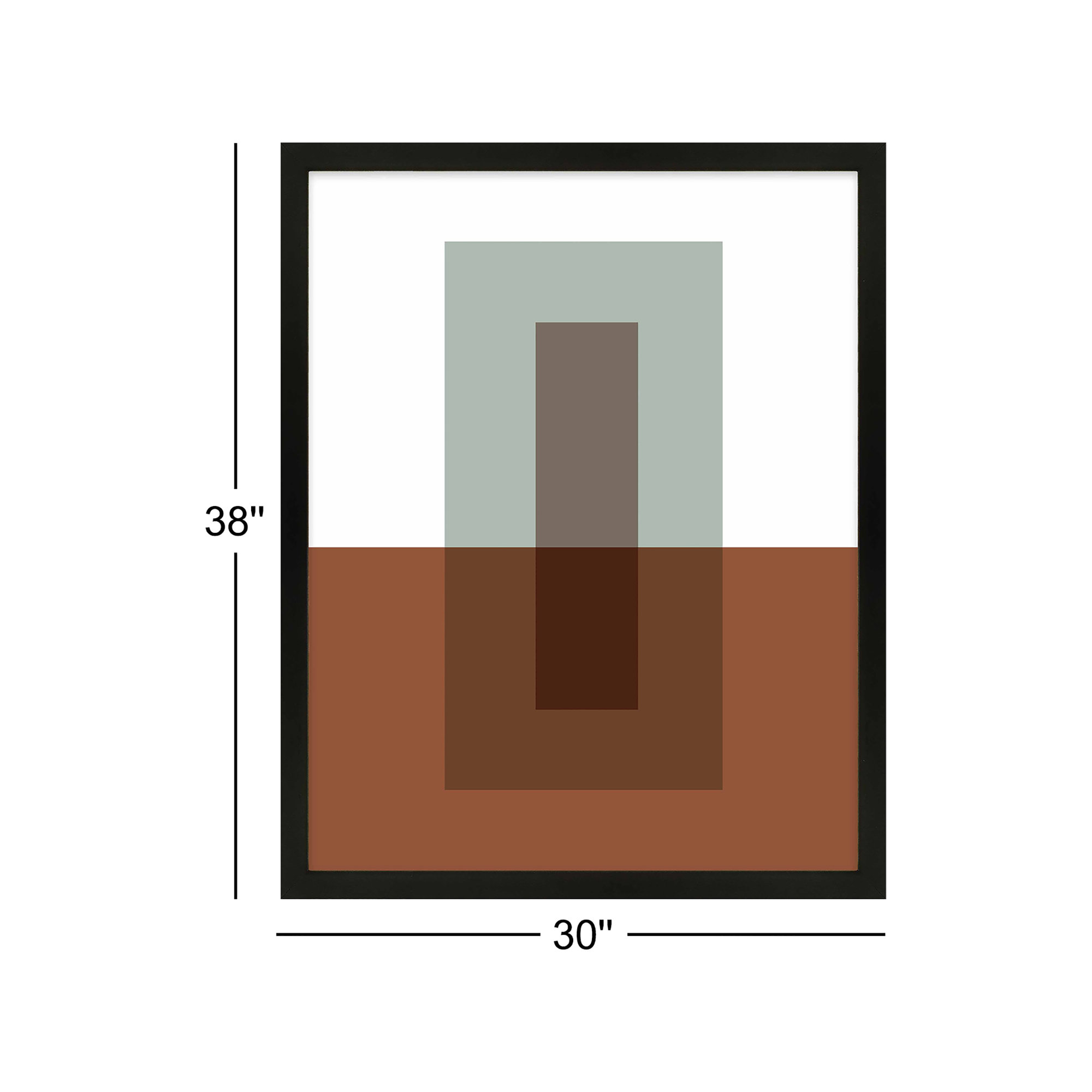 Up & Down by Jacques Pilon, Black Framed Paper, 38" H x 30" W