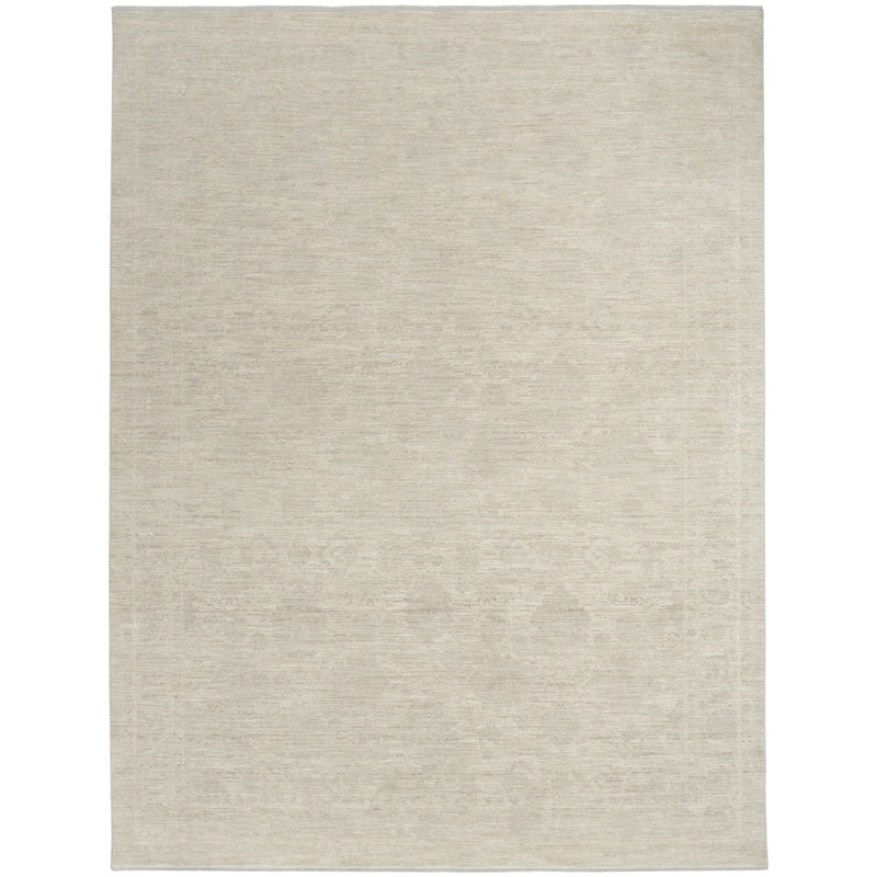 Tapis d'intérieur ivoire Demirci, Rectangle 10 pi x 13 pi