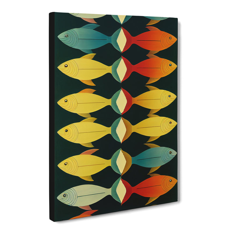 School Of Fish Vol.4 - Wrapped Canvas, 50cm H x 35cm W x 3cm D