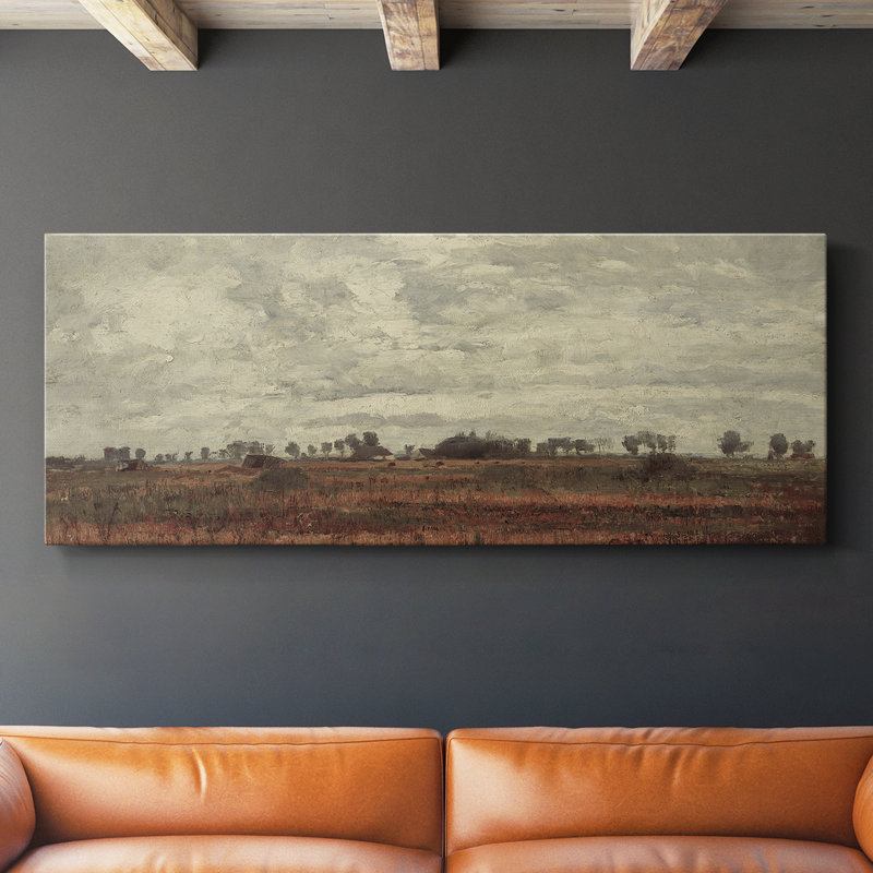 Série paysage - DCCXCIV - Toile tendue avec châssis - Prêt à accrocher, H 20 po x l 50 po