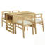 Ensemble de table de salle à manger extensible 5 pièces avec deux abattants, une tablette de rangement et 4 chaises-1951779558-1951779559