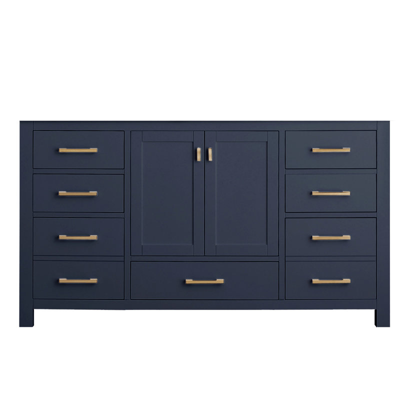 Souther 60" Single Bathroom Vanity Base Only, Navy Blue