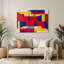 Hard Edge 1, art mural en métal rouge-1356837214